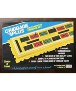 Vintage Marla Toy Cribbage Plus Complete Set Black Board &amp; Cards - New? - $25.04 CAD