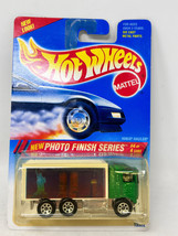 1995 Hot Wheels Photo Finish Series Hiway Hauler Green 7SP Twin Towers - $7.95