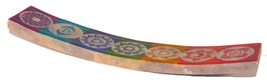 Fair Trade Soapstone Carved 7 Chakra Indian Incense Holder, 25x5x2.5cm 0.6KG - £15.33 GBP