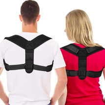 Posture Corrector for Men and Women - Comfortable Upper Back Brace  (Size:28-43) - £9.90 GBP