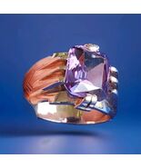 Art Deco Alexandrite 14K ROSE GOLD Engagement ORIGINAL Statement Ring So... - $3,605.25