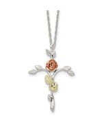 Landstrom&#39;s Black Hills Sterling Silver Floral Cross Necklace - €158,64 EUR