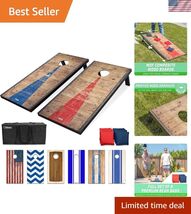 Portable – Choose 4 x 2 ft or 3 x 2 ft Boards - Includes 8 Bean Bags, Tr... - $163.34