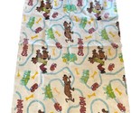Vintage Scooby Doo Roadmap Blanket Polyester Purple Nylon Trim 43x60 Tod... - $17.77