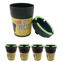 4 Pack Glow in Dark Butt Bucket Self Extinguishing Cup Car Holder Portable Home - £24.76 GBP