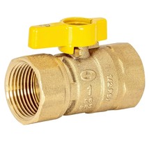 Eastman 1 Inch FIP Straight Gas Ball Valve with 1/4-Turn Handle, Brass P... - $40.99