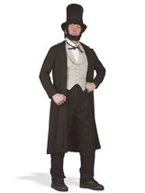 Forum Novelties Men&#39;s Abraham Lincoln Xl Deluxe Costume, Black, X-Large - £154.72 GBP