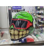 GREEN Custom Smiley Face  Motorcycle Helmet - $329.00