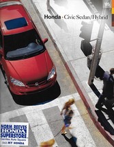 2005 Honda CIVIC SEDAN sales brochure catalog 05 US Hybrid - £4.74 GBP