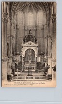 Vintage Sands of Olonne interior church Lucien Aminud Collection Postcard France - £2.36 GBP