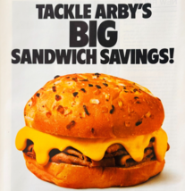 1981 Arby&#39;s Roast Beef Restaurant Advertisement San Diego Chargers NFL D... - $24.99