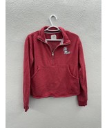 League Collegiate Womens Sweatshirt Size Small Ole Miss Red 1/4 Zip Pull... - $23.05