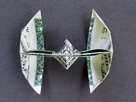 Money Origami TIE FIGHTER - Dollar Cash Art - Star Wars - £15.58 GBP