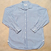 Boden Mens Check Plaid Pure Town Fold Cotton Dress Shirt - Size 16 / 36 - $24.95
