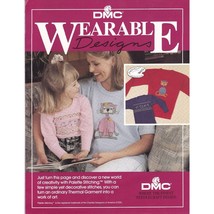 Vintage Cross Stitch Patterns, DMC Wearable Designs for Thermals, Cool Cat - $7.85