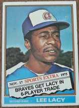 Lee Lacy, Braves, 99T 1975 Topps Baseball Card - Gdc Cond Great Card - £2.33 GBP