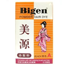Bigen Powder Hair Dye - Black Color (A) 6g Japan - $14.85