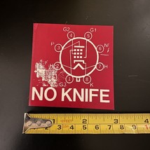 NO KNIFE Very RARE STICKER Post-Hardcore SAN DIEGO Indie Math Rock emo - £10.39 GBP