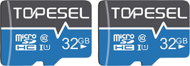 TOPESEL 32GB Micro SD Card 2 Pack Memory Cards Micro SDHC UHS-I TF Card ... - $15.13