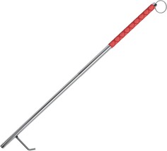 Outdoor Fire Poker For Fire Pit Camping, 32&quot; Stainless Steel, Raomeide (Red). - £30.06 GBP