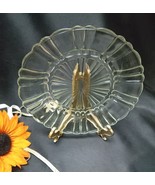 2024 Antique Hocking Glass Clear Old Cafe Dessert Plate - €5,10 EUR