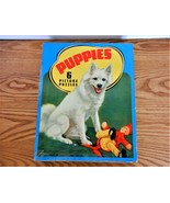 Vintage Collectible 6 Puppies Puzzle Pictures Saalfield Pub Co Complete - £29.87 GBP