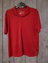 Vintage Eddie Bauer Motion Free Dry Men&#39;s Size Xl Red Short Sleeve Polo - $27.99