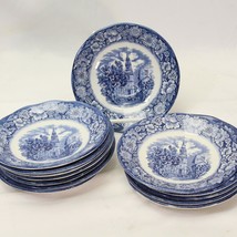 Staffordshire Liberty Saucers Old North Church 5.75&quot; Lot of 13 - £31.25 GBP