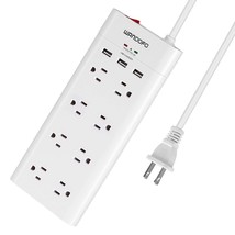 2 Prong Power Strip, Polarized 3 Prong To 2 Prong Outlet Adapter With 5V 3.1A Us - £28.78 GBP