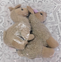 NEW 2001 Precious Moments Plush Llamas (2) w/ tags Noah&#39;s Ark 4&quot; - £7.88 GBP