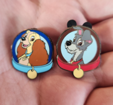 Lady and Tramp - Pet Collar - Magical Mystery 5 Disney Pins Set of 2 - $11.26