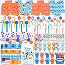 220PCS Blue and Orange Dog Paw Print Party Favors for Kids Theme Birthda... - $46.48