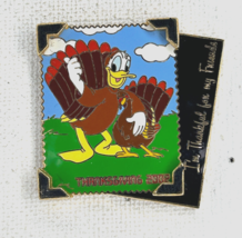 Disney 2002 WDW Turkey Donald Duck Hugging Turkey Thanksgiving 2002 Pin#17612 - £8.13 GBP