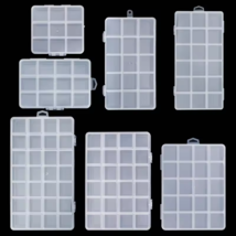 Transparent Jewelry Storage Box – Clear Plastic Organizer for Earrings &amp;... - $7.19+