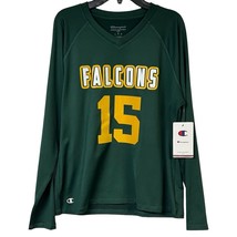 Champion Top Falcons #15 V-Neckline Stretch Athletic Wear Ladies Size L NEW Logo - $13.05