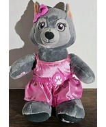 Plush Build A Bear Great Wolf Lodge Violet 12&quot; With Pink Metallic Dress - €16,94 EUR