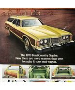 1973 Ford Country Squire Advertisement Vintage Automobile Station Wagon ... - $456.77 MXN
