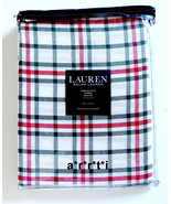 Ralph Lauren Holiday Plaid Red Green White Christmas Tablecloth 70&quot; Roun... - £40.95 GBP