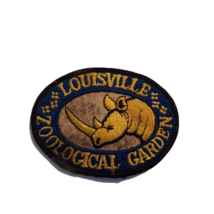 Vintage Louisville Zoological Garden Uniform 4&quot;x3&quot; Sew-on Patch - £18.82 GBP