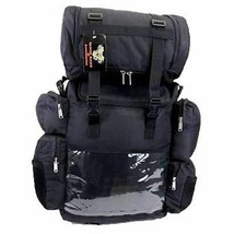 Motorcycle Sissy Bar Bag Biker Sissy Bar Travel Luggage with Map Pocket - £62.91 GBP