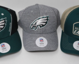 PHILADELPHIA EAGLES NFL Team Headwear Football Cap Hat Lot of 3 NWT - $44.52