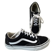 Vans Old Skool Skate Shoes Black White Canvas Low Top Sneakers Logo M 6 ... - £22.57 GBP