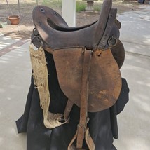 McClellan US MILITARY CALVARY WWI LEATHER HORSE SADDLE 11 1/2&quot; - $574.20