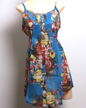 Womens Sheer Floral Blouse Long Top Sundress Pink Brown or Blue Tasha Polizzi - £26.33 GBP