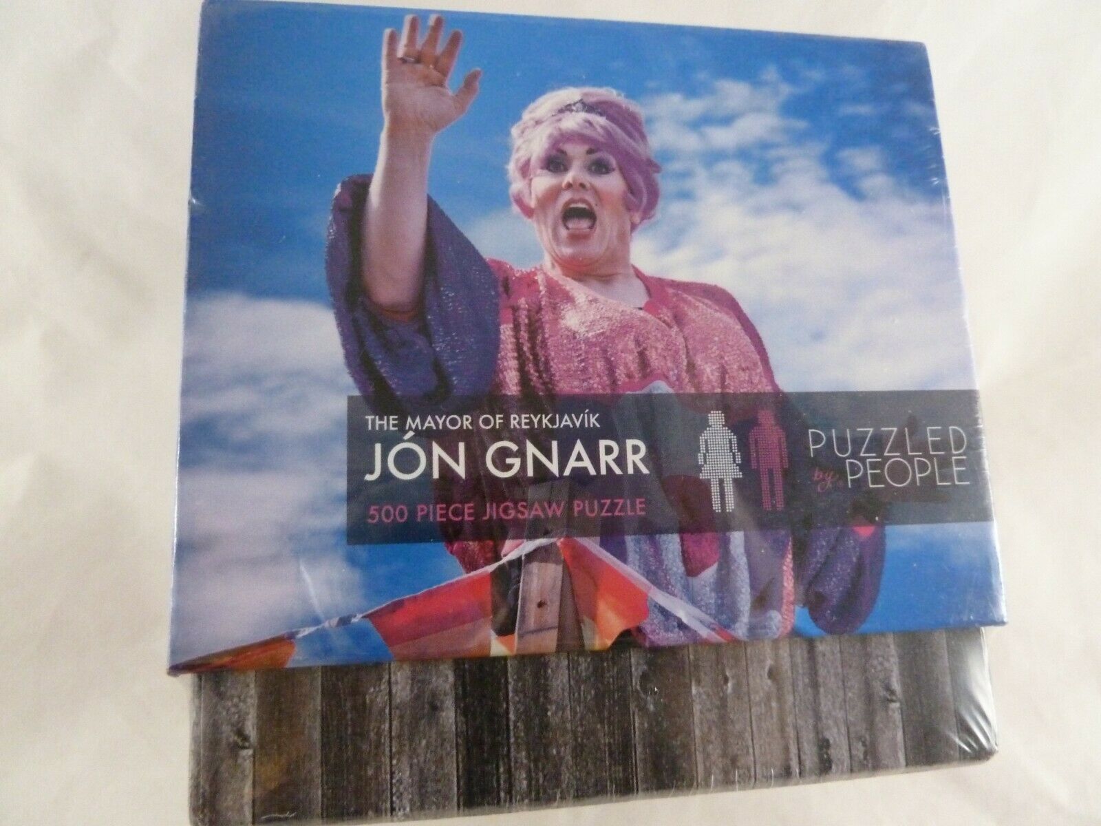 Puzzled by People  jig saw puzzle Jon Gnarr Mayor of Reykjavik 500 Piece - $18.80