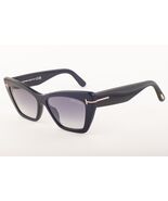 Tom Ford WYATT 871 01B Black / Gray Gradient Sunglasses TF871 01B 56mm - $208.05