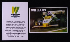 WILLIAMS F1 TEAM ✱ 2 RARE Vintage Formula 1 Pocket Calendar Cards Portugal 1985 - £28.60 GBP