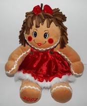 DanDee Collectors Choice Gingerbread Girl Stuffed Plush Holiday 2002 18&quot; - £17.48 GBP