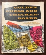 1960s Pressman Golden Chess and Checker Metal Board - Complete With Inst... - $40.96