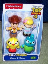 Fisher Price Little People WOODY &amp; FRIENDS Toy Story 4 Figures New - £8.55 GBP